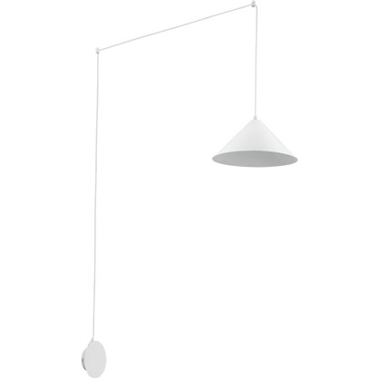 Светильник подвесной Inspire Somerset 1 лампа 3 м2 подключение в розетку с диммером цвет белый