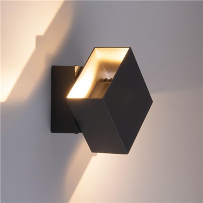 Светильник светодиодный фасадный Techno 1607 6 Вт цвет черный