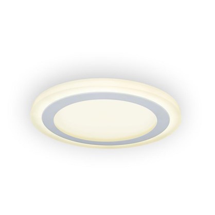 Встраиваемый светильник светодиодный Gauss Backlight BL118 круглый 12/4 Вт 3000 K алюминий/акрил цвет белый