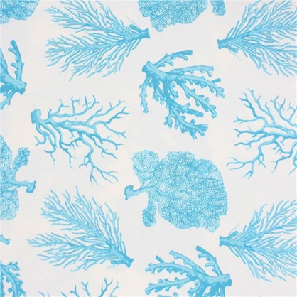 Ткань Маре корал 280 см абстракция цвет синий