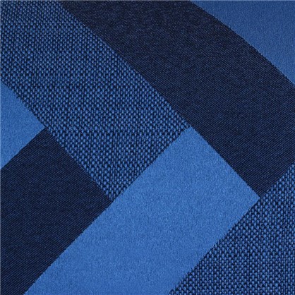 Ткань жаккард Лен зигзаг 280 см цвет синий