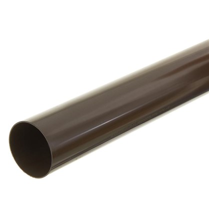 Труба водосточная Dacha 80 мм 2 м цвет коричневый