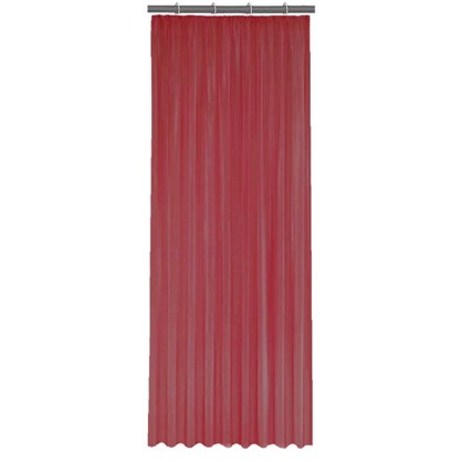 Тюль на ленте 140x260 см органза цвет бордовый