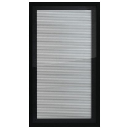 Витрина для шкафа Лайн 40x70 см алюминий/стекло цвет серый