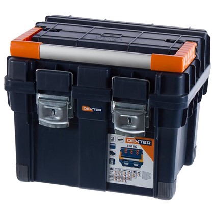 Ящик для инструмента Dexter HD Compact1 450х350х350 мм пластик цвет синий