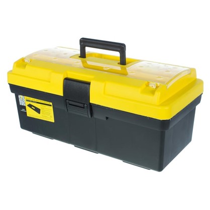 Ящик для инструмента Systec 195х185х415 мм пластик цвет черно-желтый
