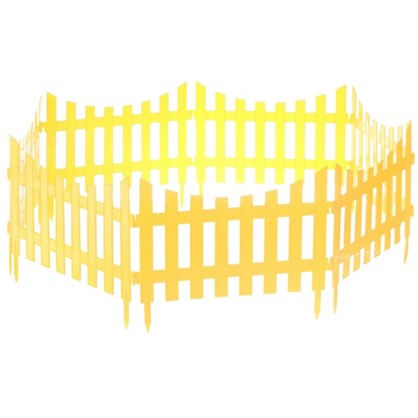 Забор декоративный №7 3 м цвет жёлтый