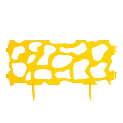 Забор Рельефный декоративный 3.2 м цвет жёлтый