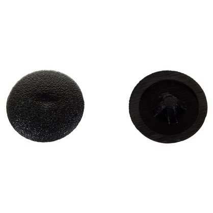 Заглушка на шуруп PZ 2 12 мм полиэтилен цвет черный 50 шт.