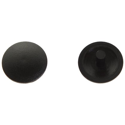 Заглушка на шуруп-стяжку Hex 5 мм полиэтилен цвет черный 40 шт.