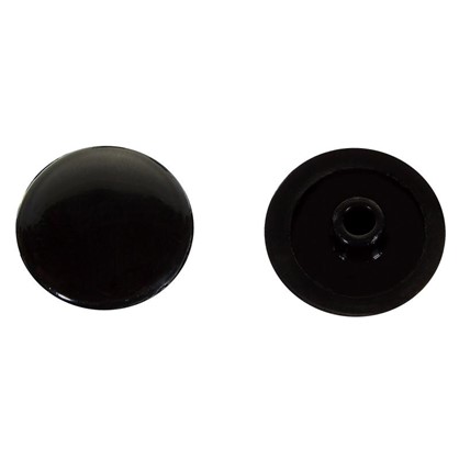 Заглушка на шуруп-стяжку Hex 7 мм полиэтилен цвет черный 50 шт.