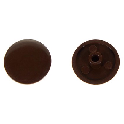 Заглушка на шуруп-стяжку Hex 7 мм полиэтилен цвет коричневый 50 шт.