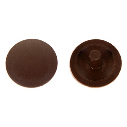 Заглушка на шуруп-стяжку PZ 5 мм полиэтилен цвет коричневый 40 шт.