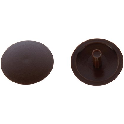 Заглушка на шуруп-стяжку PZ 7 мм полиэтилен цвет коричневый 50 шт.