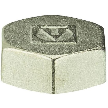 Заглушка Valtec внутренняя резьба 1 мм никелированная латунь