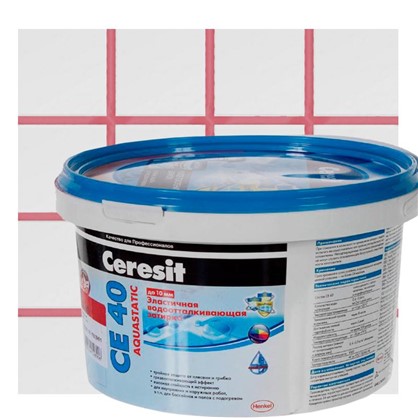 Цементная затирка Ceresit CE 40 2 кг цвет чили