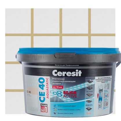 Цементная затирка Ceresit CE 40/2 водоотталкивающая цвет мельба