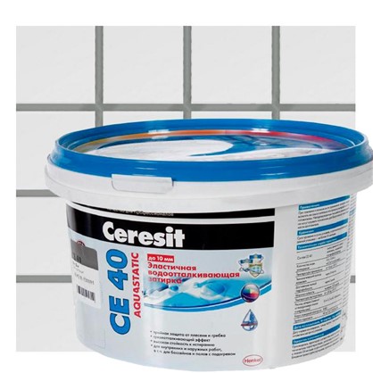 Цементная затирка Ceresit СЕ 40 водоотталкивающая 2 кг цвет антрацит