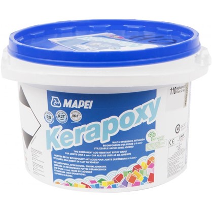 Эпоксидная затирка Kerapoxy 110 цвет светло-серый Манхеттен 2 кг
