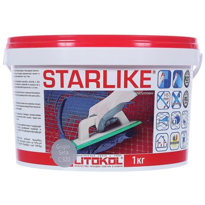 Эпоксидная затирка Starlike C.320 1 кг цвет серый шёлк