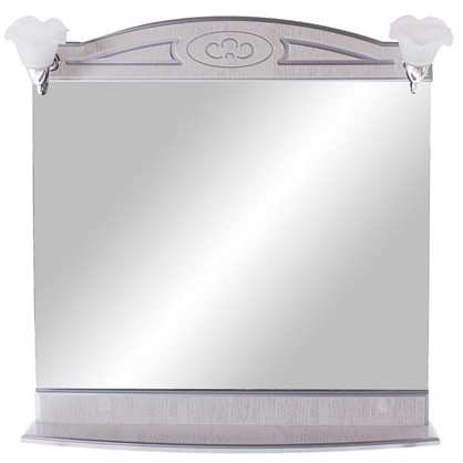 Зеркало Луиза 83 см цвет белое серебро