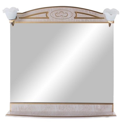 Зеркало Луиза 83 см цвет белое золото