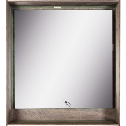 Зеркало с подсветкой Мокка 100 см цвет дуб серый