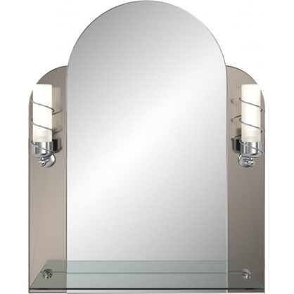 Зеркало Венеция с подсветкой и полкой 53 см
