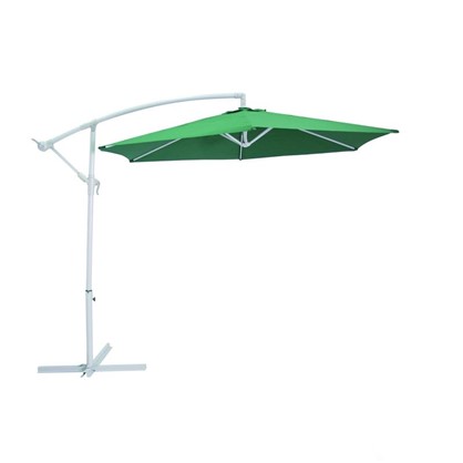 Зонт дачный 2.7 м зелёный подвесной на подставке металл/полиэстер