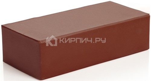 Кирпич М-300 одинарный шоколад полнотелый гладкий 250х120х65