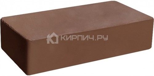 Кирпич для фасада коричневый одинарный гладкий полнотелый М-300 ГКЗ в 