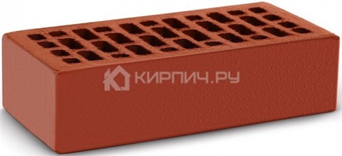 Кирпич для фасада красный одинарный гладкий М-150 КС-Керамик