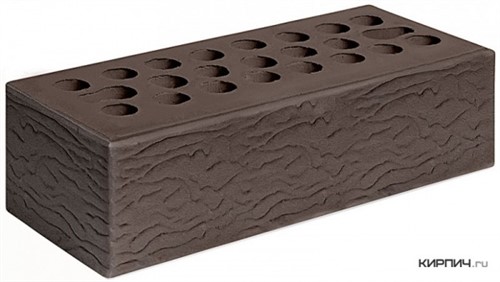 Кирпич для фасада шоколад евро рустик М-150 Керма
