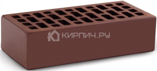Кирпич  М-150 шоколад одинарный гладкий КС-Керамик