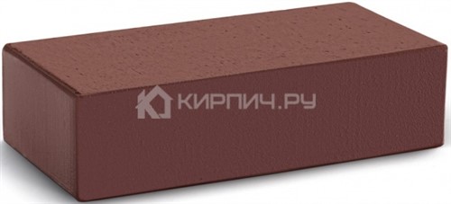Кирпич М-300 шоколад одинарный гладкий полнотелый КС-Керамик