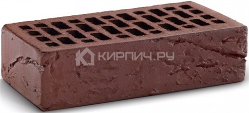 Кирпич для фасада шоколад одинарный кора дерева М-150 КС-Керамик