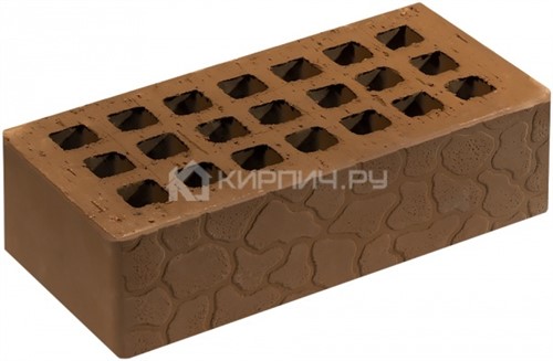 Кирпич для фасада светло-коричневый одинарный черепаха М-150 Саранск