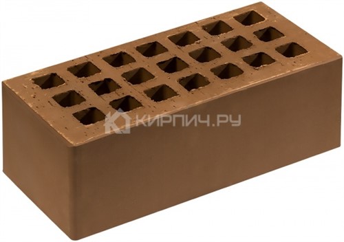 Кирпич для фасада светло-коричневый полуторный гладкий М-150 Саранск