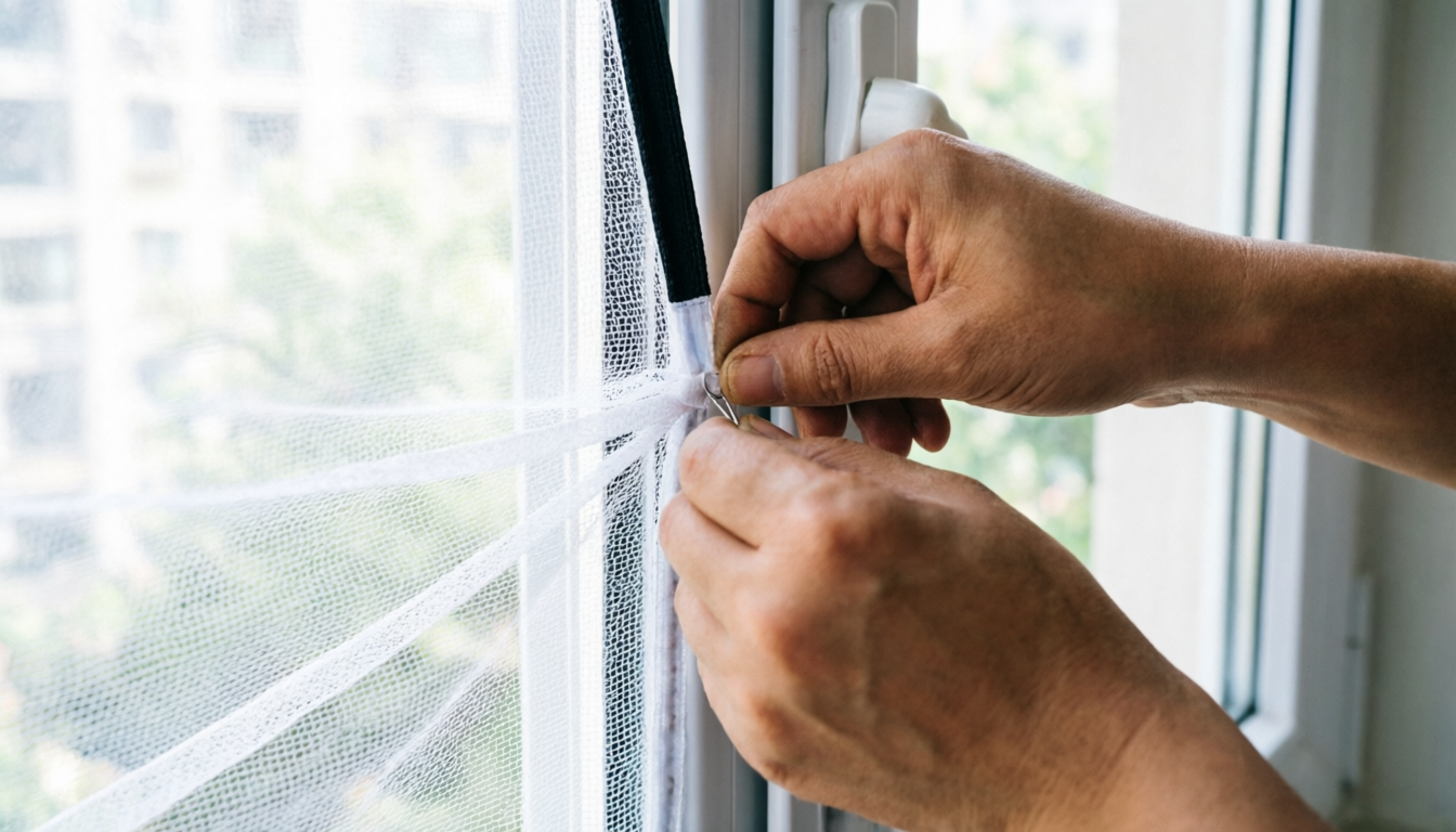 Замена москитной сетки своими руками: просто, быстро, надёжно