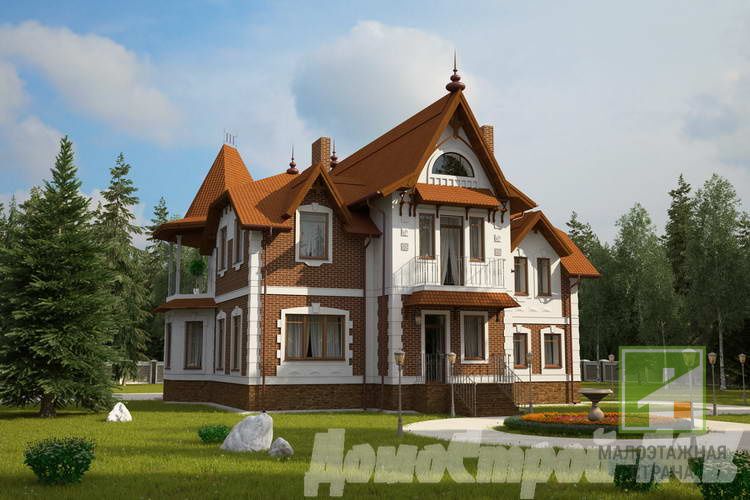 Проект дома Прованс, площадью 310 м²